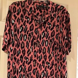 Men’s Short Sleeve All Saints Ocelot Animal Print Rare Sz M
💯 percent Viscose